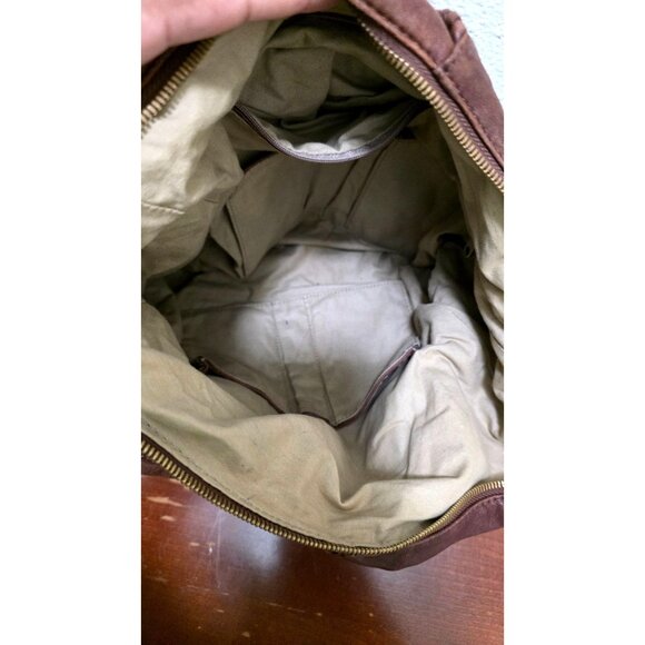 Hobo International Brown Leather Shoulder Bag With Fringe Detail & Interior Pock - Picture 5 of 9